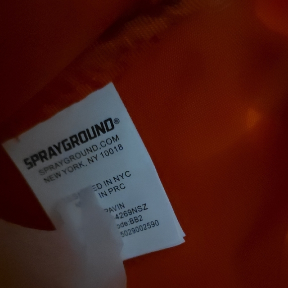 Sprayground Green and White Belt Bag - Picture 8 of 9